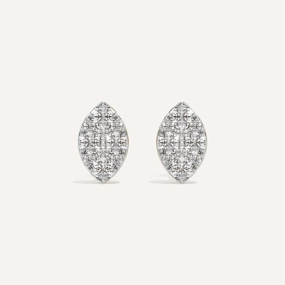 Watchful Eye Marquise Diamond Earrings