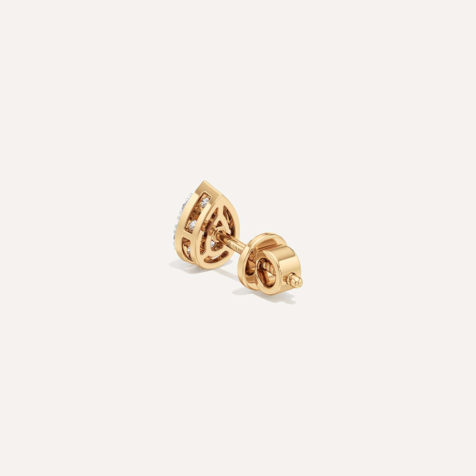 Bold Pear Diamond Earrings