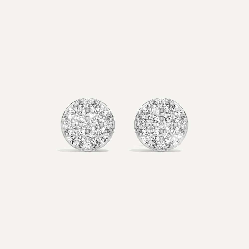Classic Round Diamond Earring