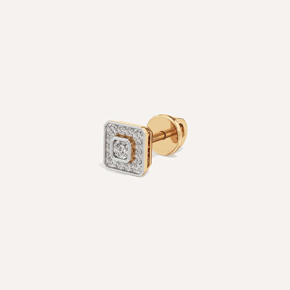 Aurelle Asscher Diamond Stud
