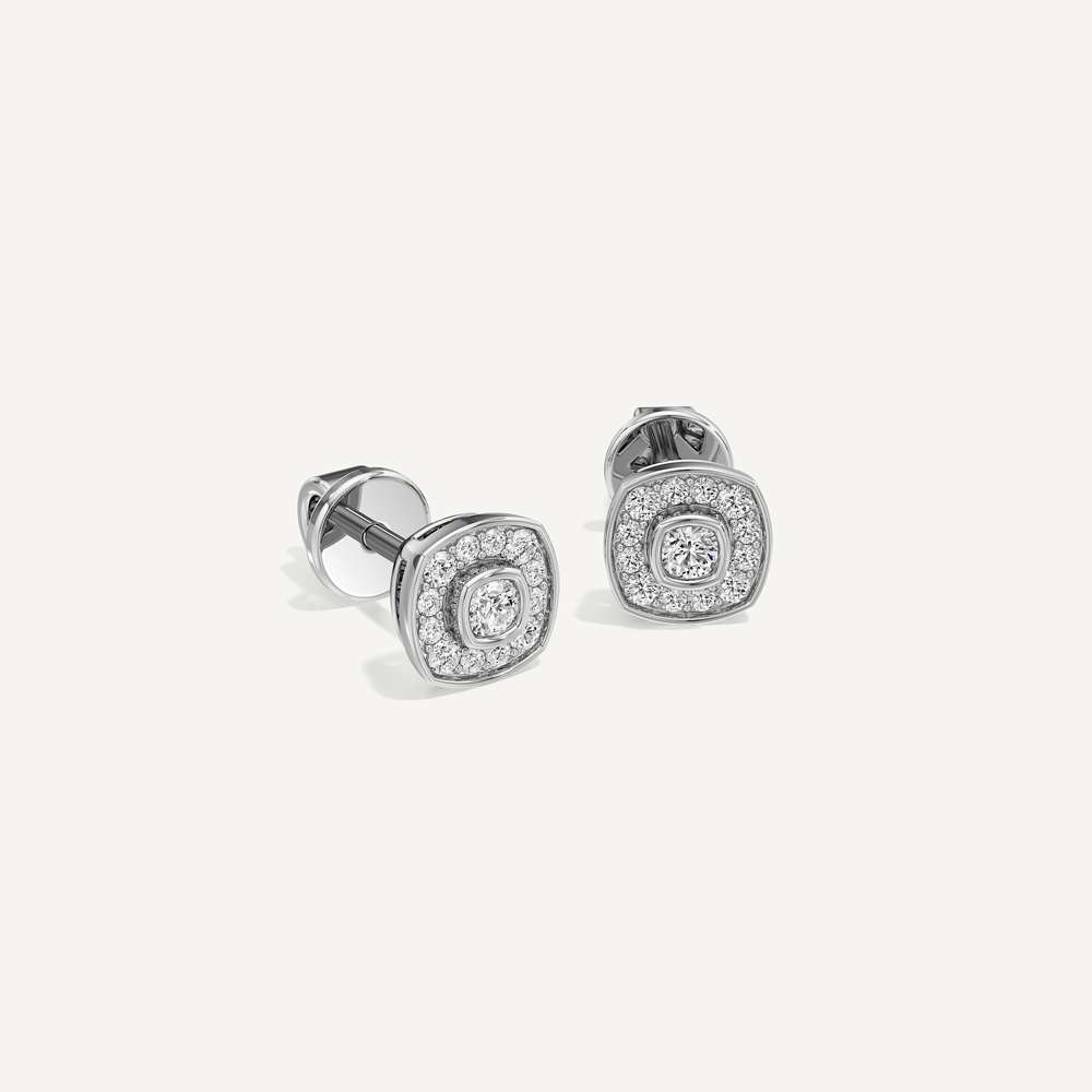 Cushion Soft Diamond Earrings