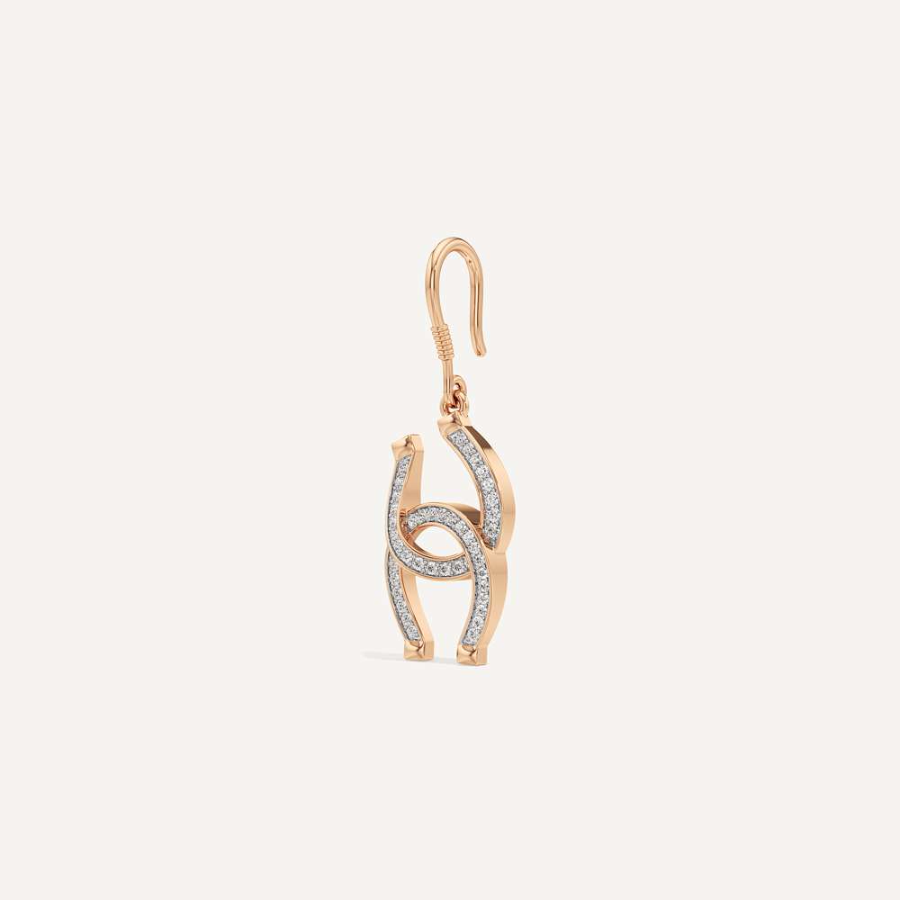 Arena Twist Horseshoe Earring