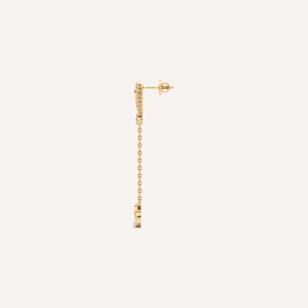 Fortuna Jump Line Horseshoe Earring