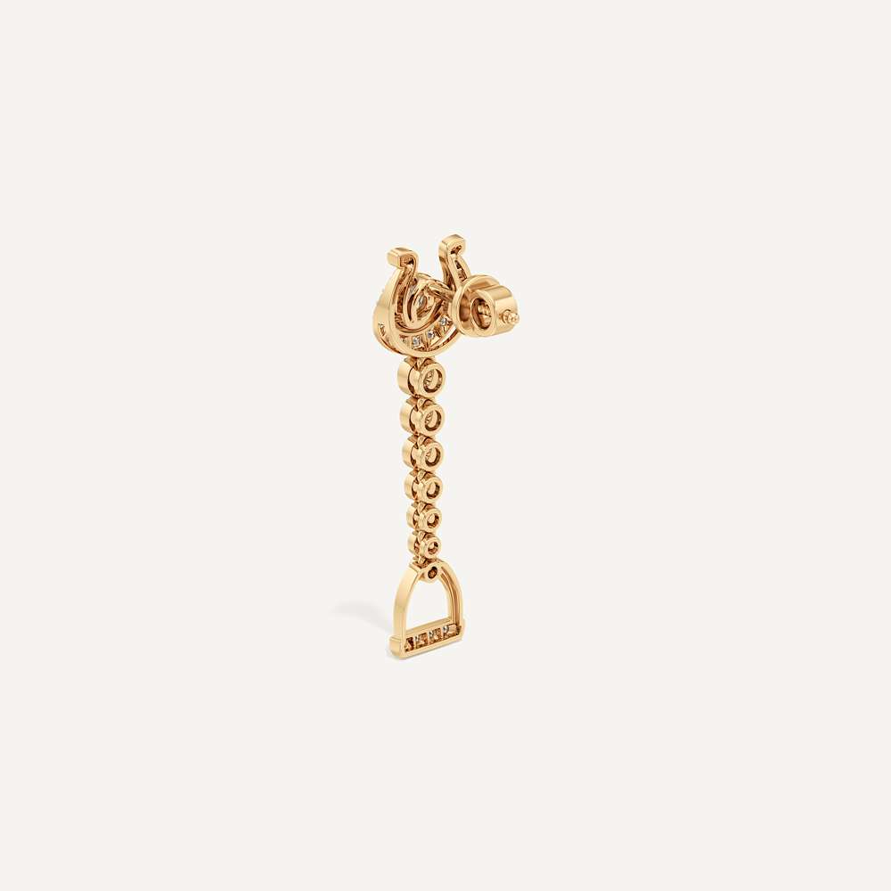 Phoenix Stirrup Horseshoe Dangler Earring