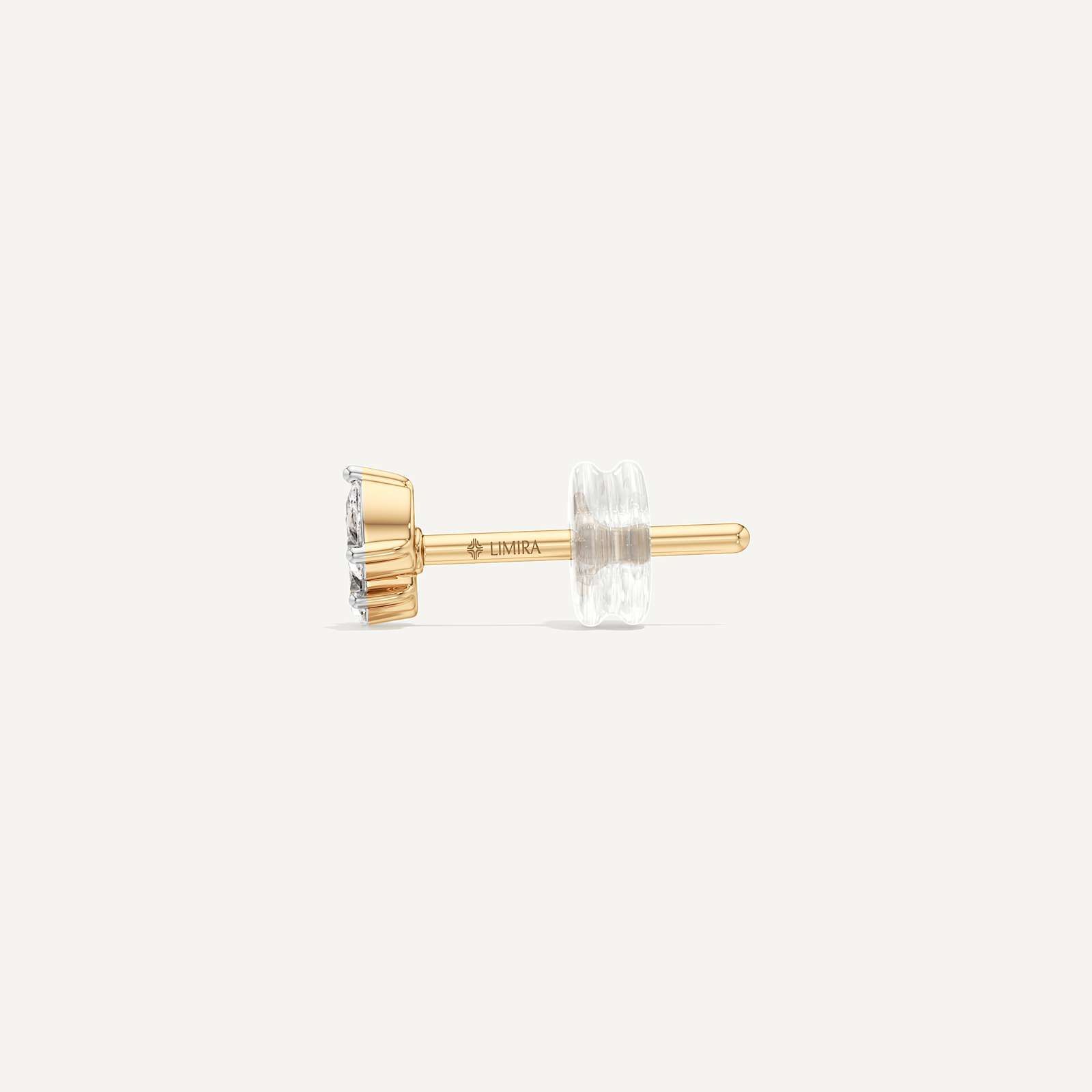 Dew Drop Pear Diamond Stud