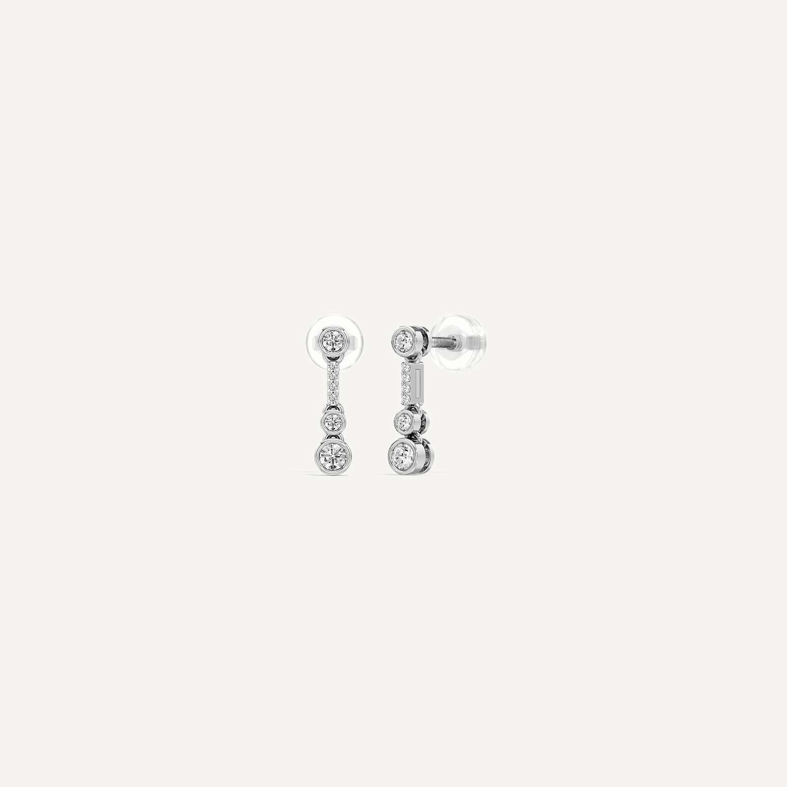 Ziora Round Trio Drop Diamond