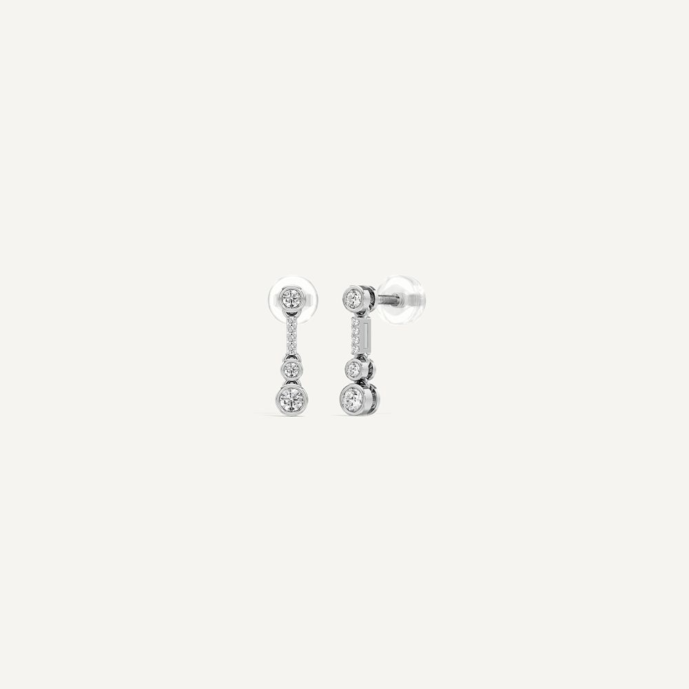 Ziora Round Trio Drop Diamond