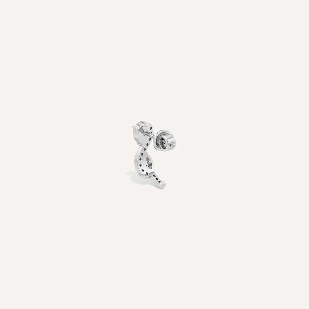 Pear Duo Swirl Toi et Moi Diamond 