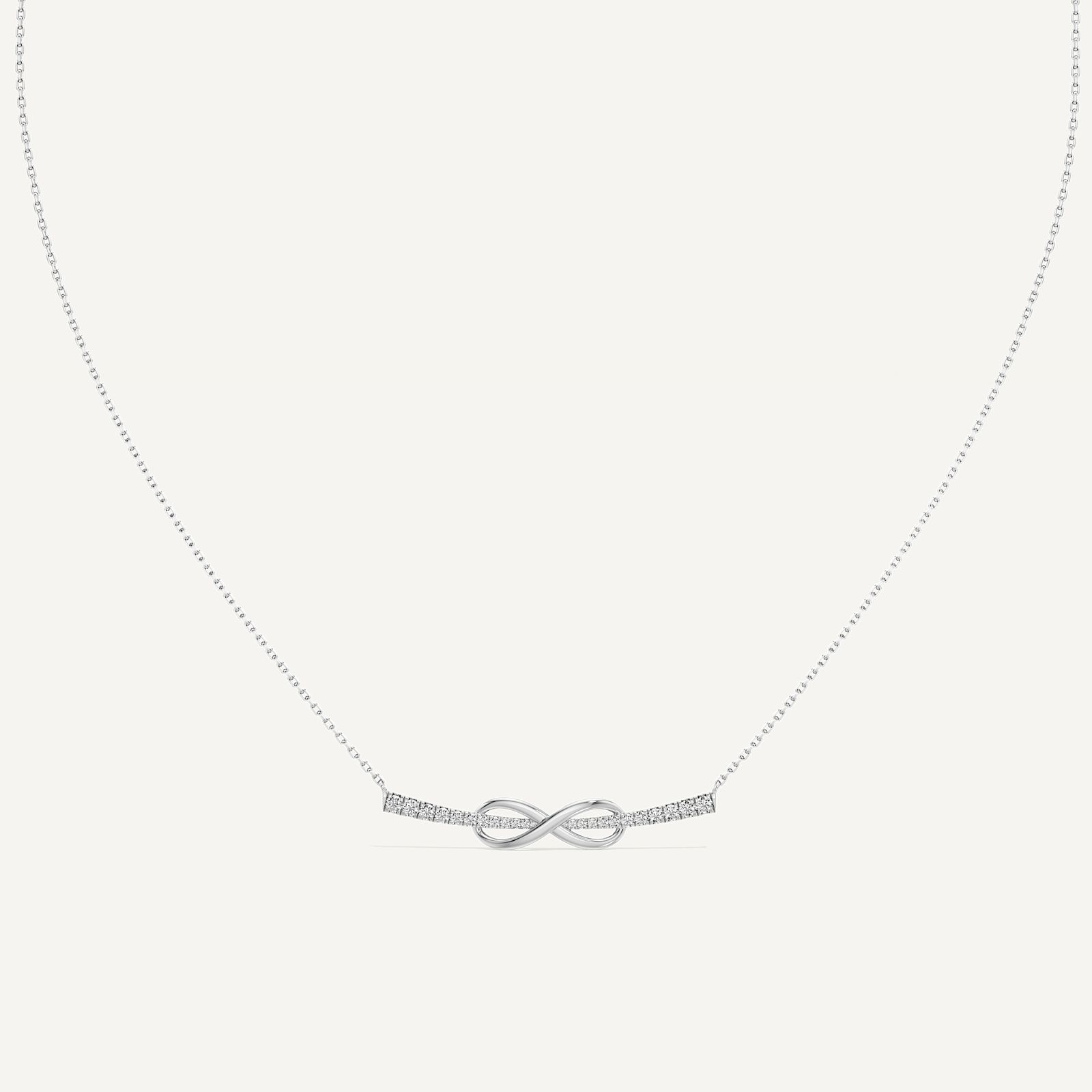 Infinity Link Round Diamond