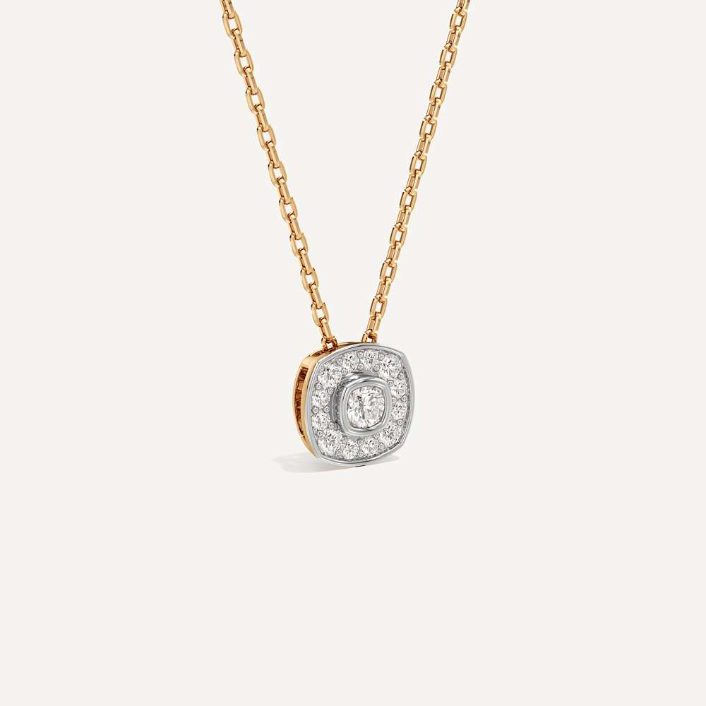 Distinctly Yours Cushion Diamond Pendant with Chain