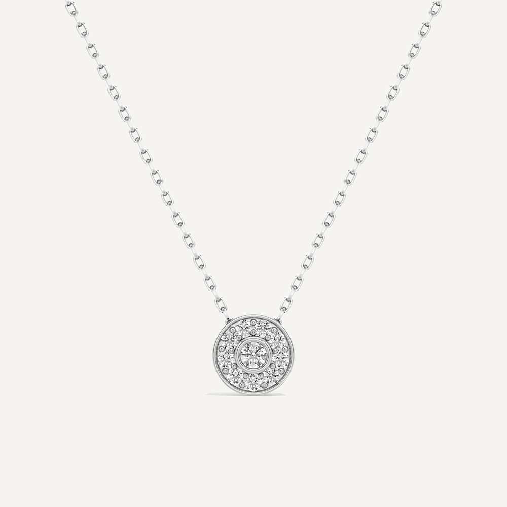 Part of You Round Diamond Pendant with Chain