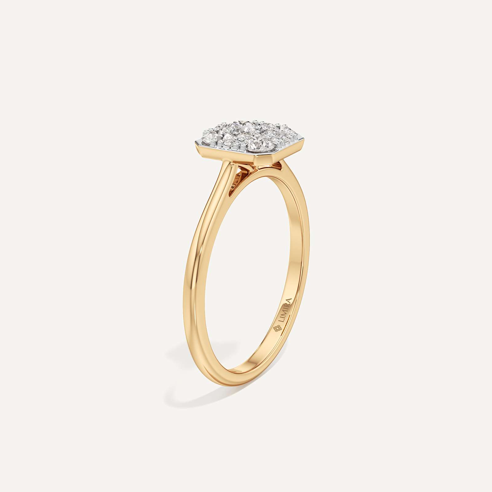 Shimmering Asscher Diamond Ring