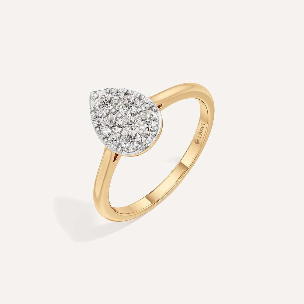 Teardrop Pear Diamond Ring