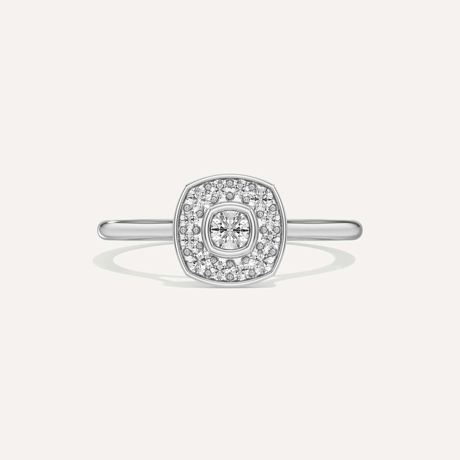 Forever Bright Cushion Diamond Ring