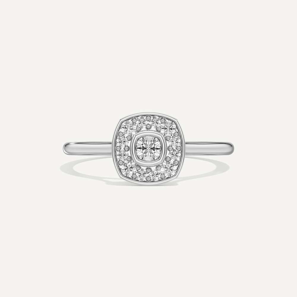 Forever Bright Cushion Diamond Ring