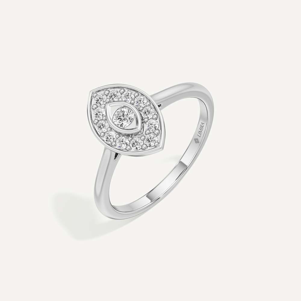 Evil Charm Marquise Diamond Ring