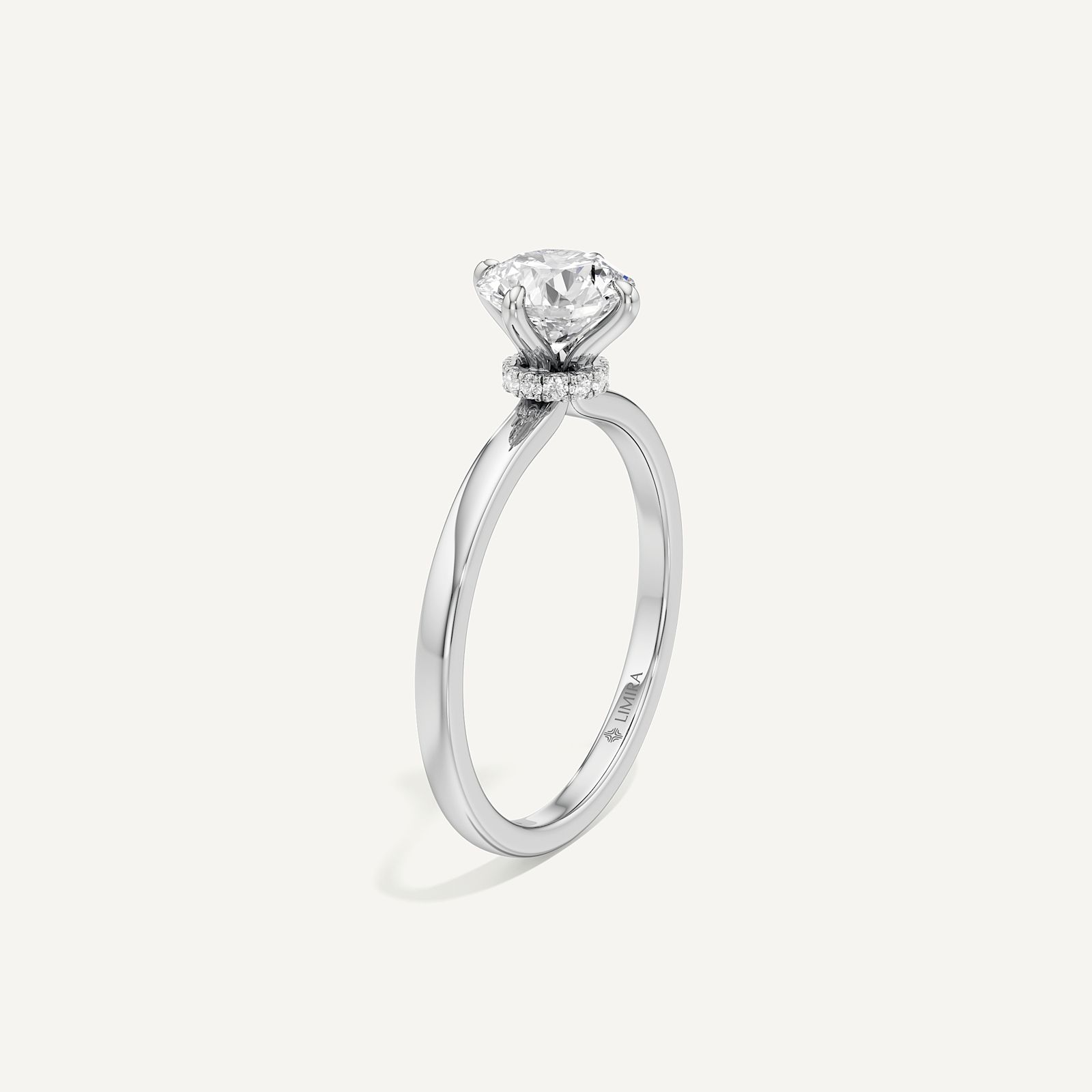 Aurelia Minimalist Round Solitaire