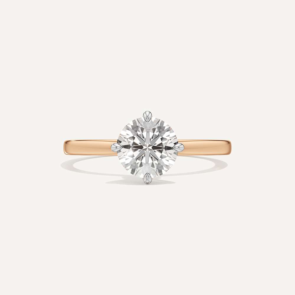 Aurelia Minimalist Round Solitaire