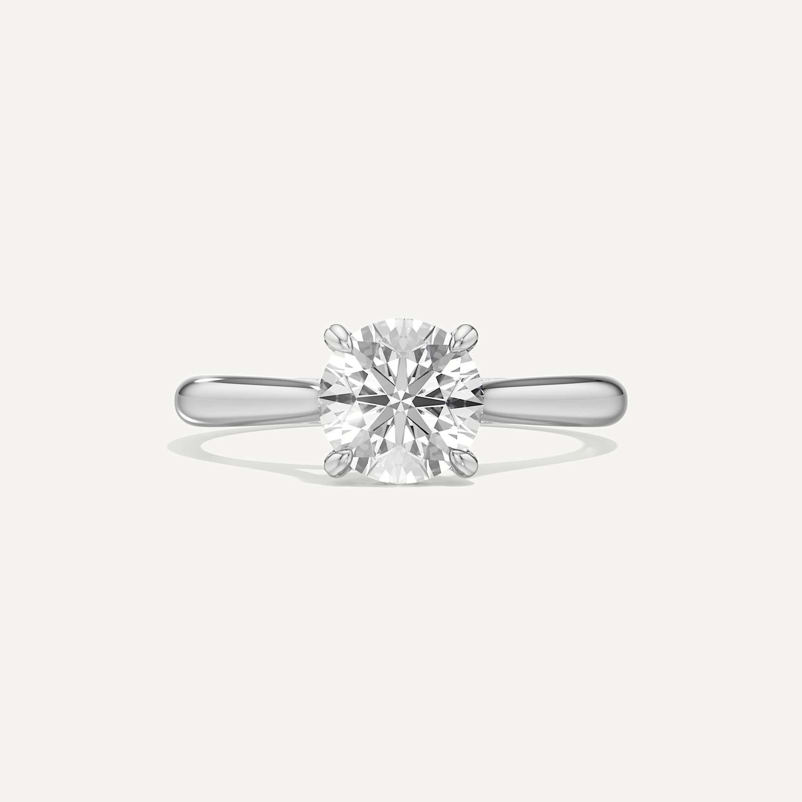 Held Round Solitaire Diamond