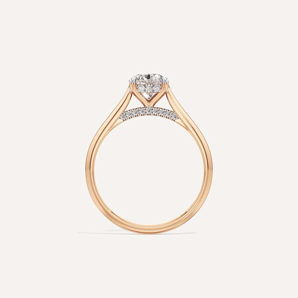 Held Round Solitaire Diamond