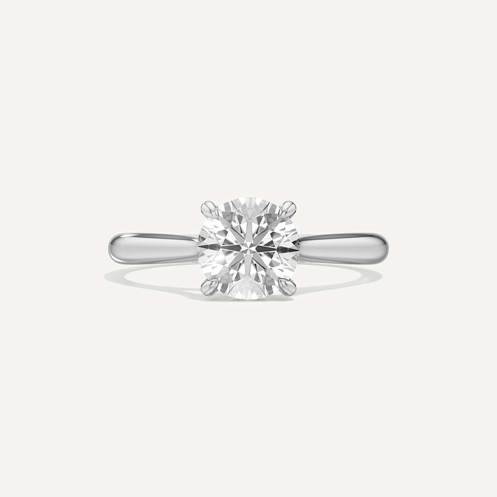 Held Round Solitaire Diamond