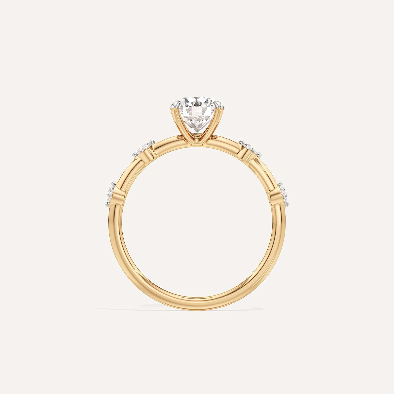 Viona Side Stone Solitaire Diamond