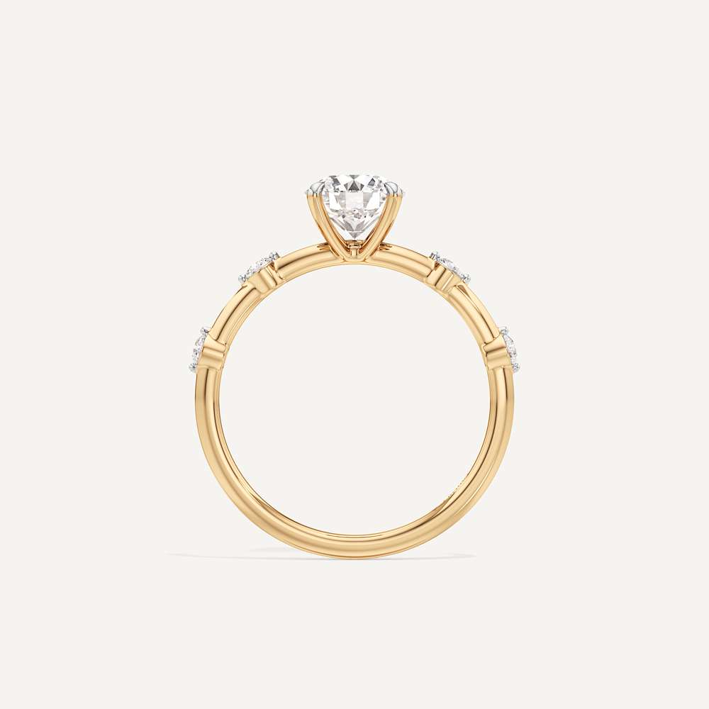 Viona Side Stone Solitaire Diamond