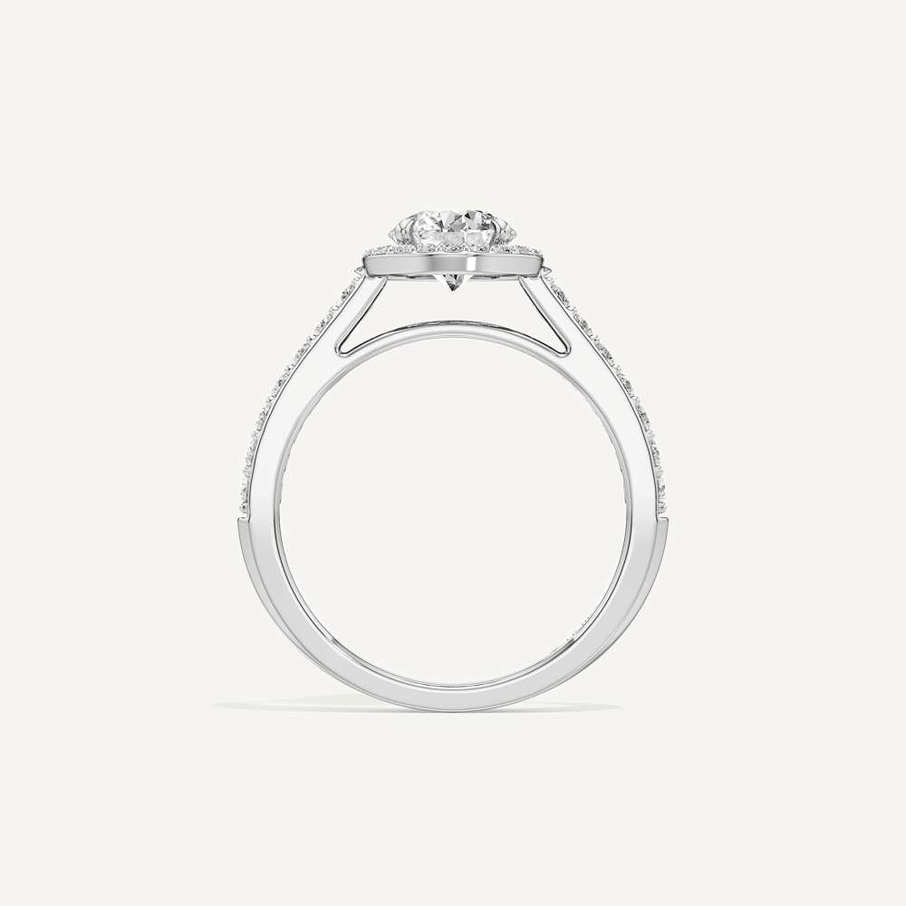 Sunburst Halo Round Diamond