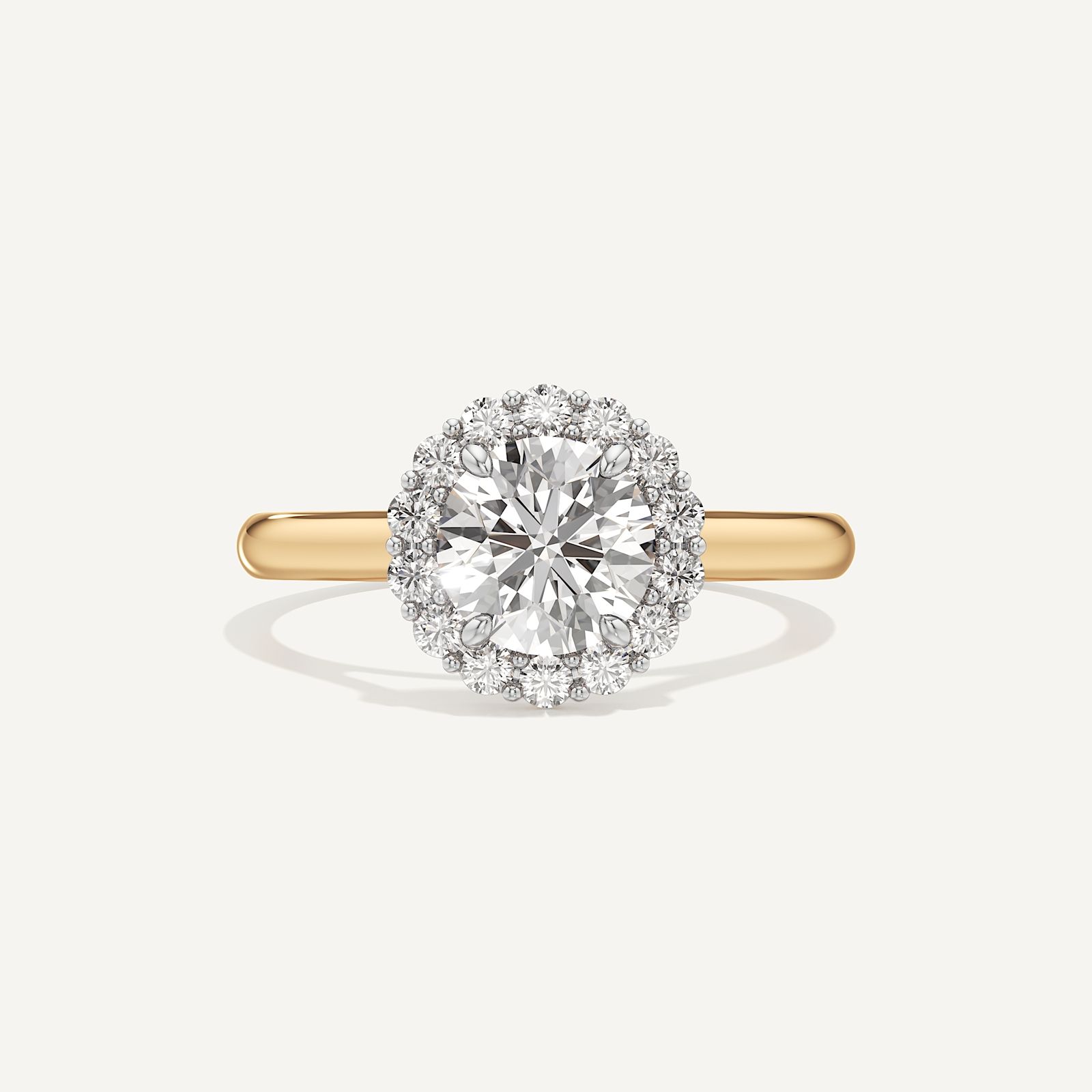 Sunflower Halo Diamond