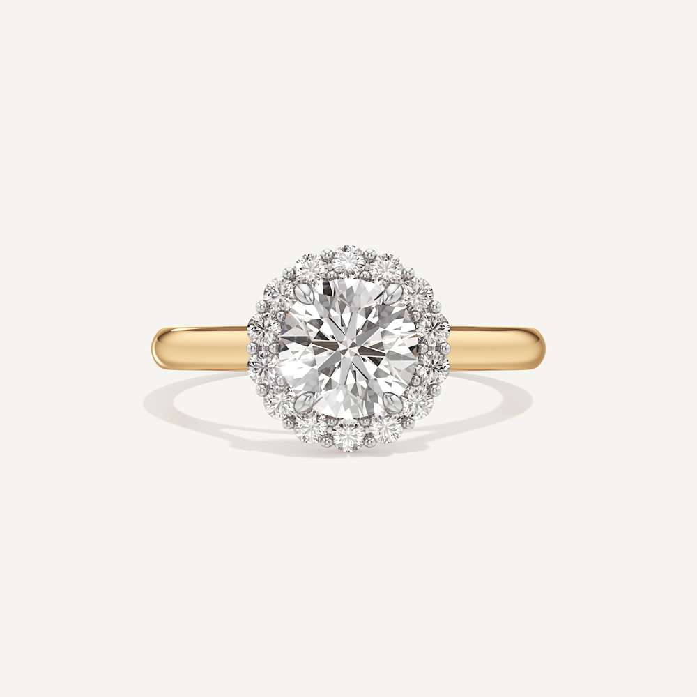 Sunflower Halo Diamond
