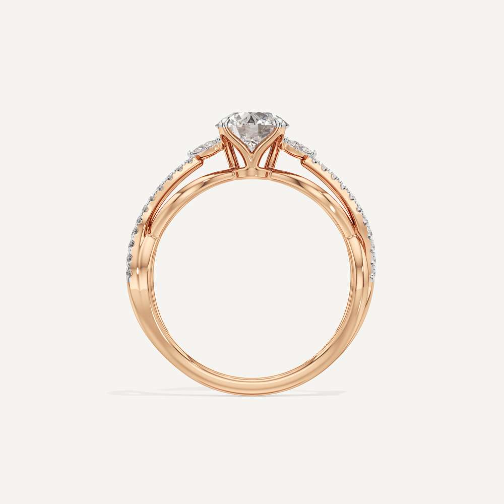Helix Twisted Pave Diamond