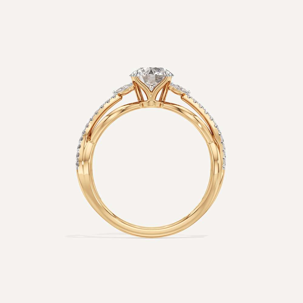 Helix Twisted Pave Diamond