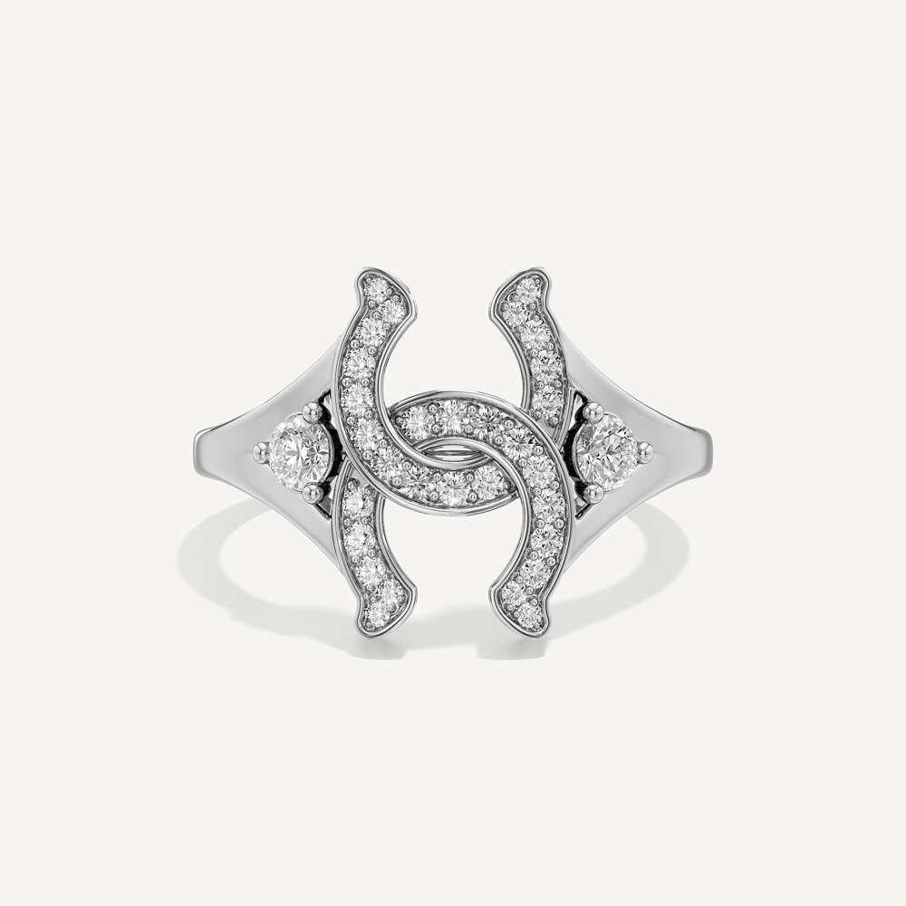Maison Double Arc Horseshoe Ring