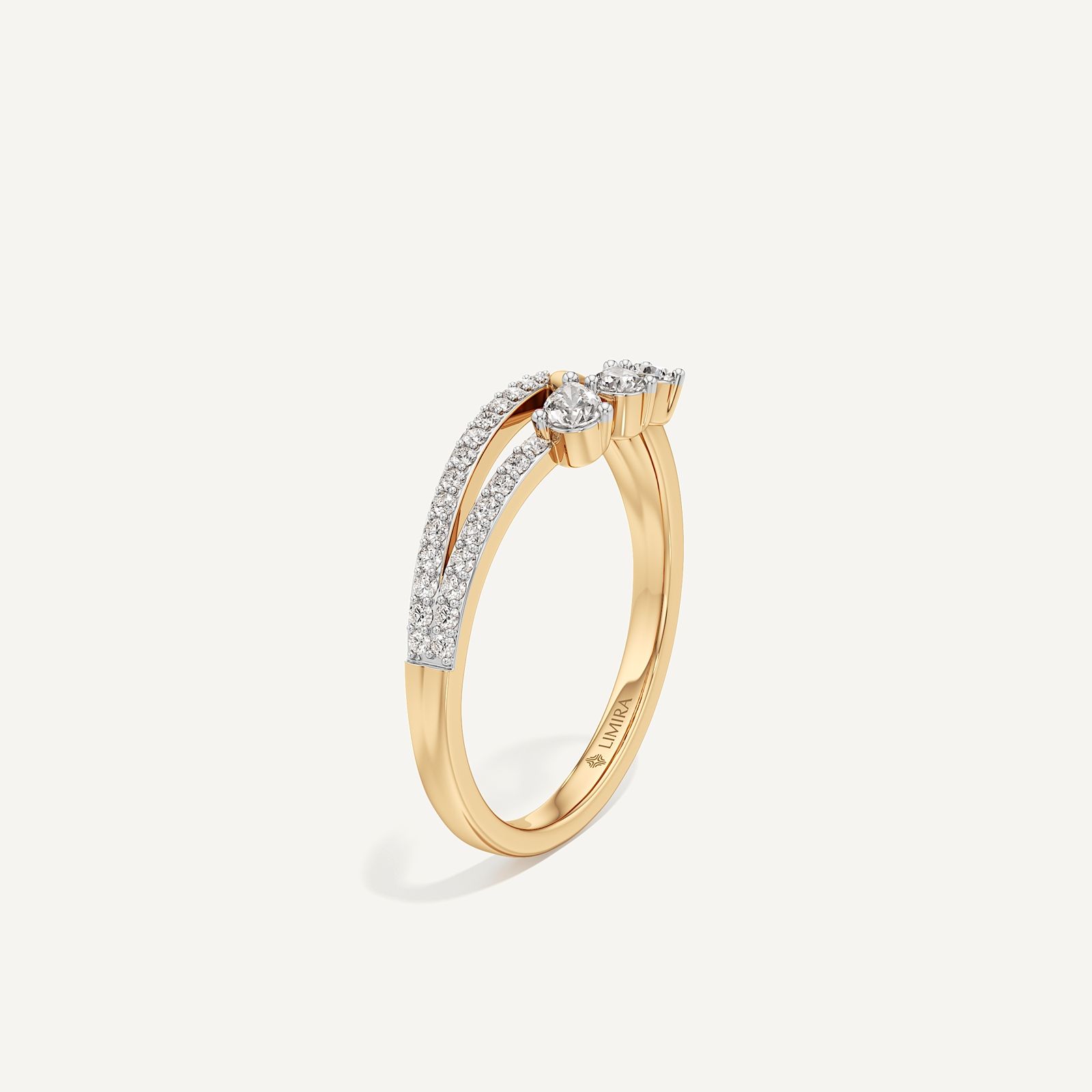 Bellezza Round & Pear Diamond