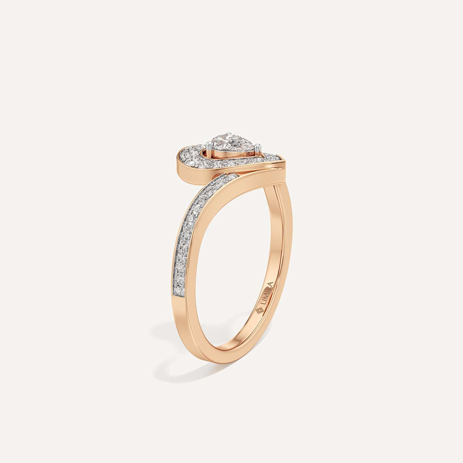 Bianca Pear Halo Diamond