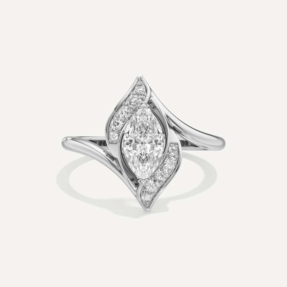 Twisted Pave Marquise Diamond